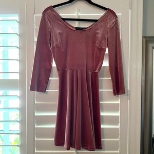 Velvet Pink Dress